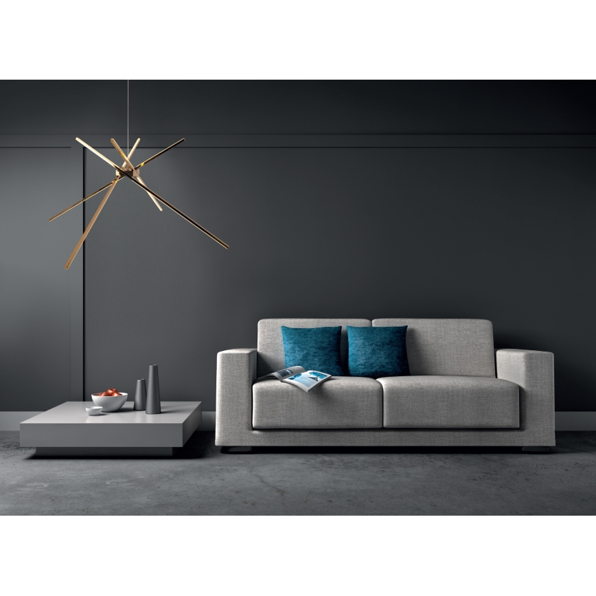 MAXLIGHT P0457 - LED Żyrandol na lince SPIDER LED/33W/230V złoty