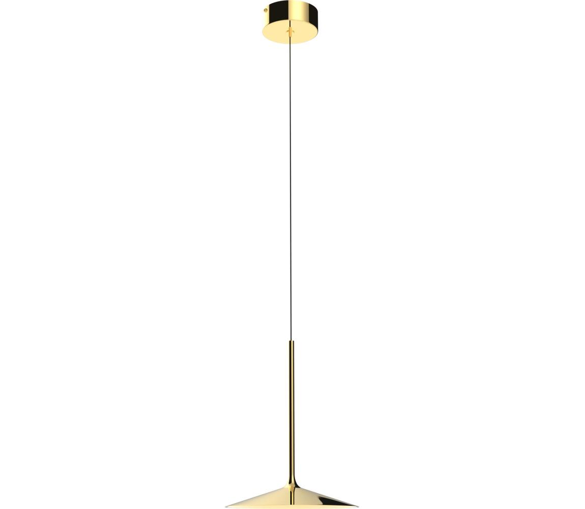 MAXLIGHT P0460 - LED Żyrandol na lince HANA LED/6W/230V śr. 17,5 cm złoty