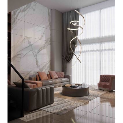 MAXLIGHT P0482D - LED Żyrandol ściemnialny na lince RITZ LED/100W/230V śr. 60 cm CRI 90 chrom błyszczący