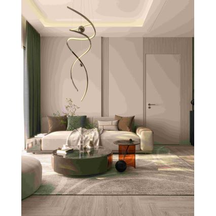 MAXLIGHT P0482D - LED Żyrandol ściemnialny na lince RITZ LED/100W/230V śr. 60 cm CRI 90 chrom błyszczący
