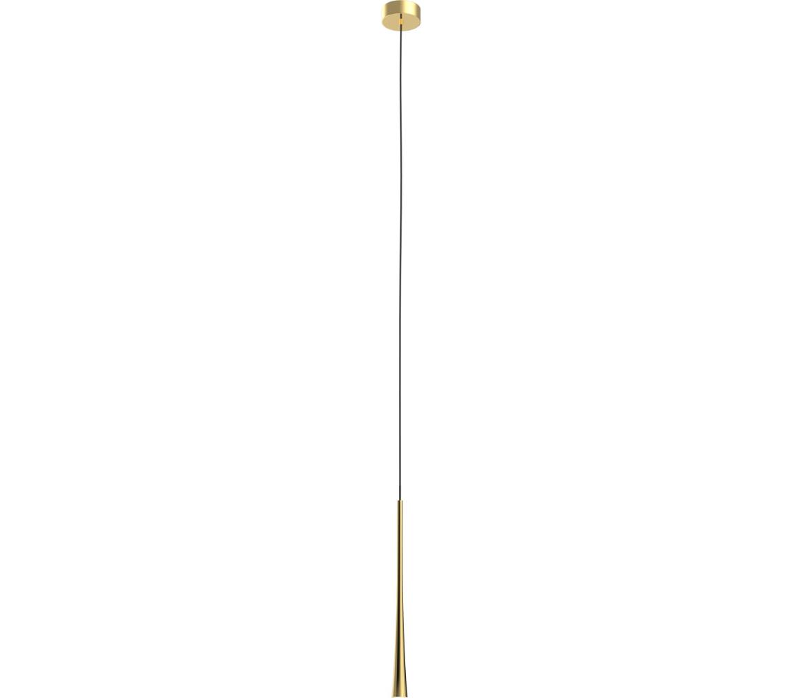MAXLIGHT P0484 - LED Żyrandol na lince COFFEE LED/7W/230V śr. 3 cm złoty