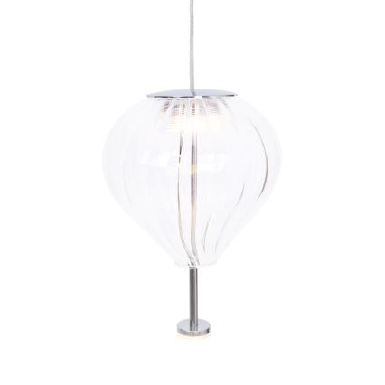 MAXLIGHT P0527 - LED Żyrandol na lince PALLONCINI 2xLED/3W/230V śr. 12 cm przezroczysty