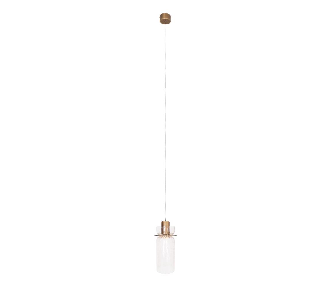 MAXLIGHT P0531 - LED Żyrandol na lince SIGNATURE LED/8W/230V śr. 15 cm mosiądz/przezroczysty
