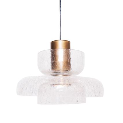 MAXLIGHT P0532 - LED Żyrandol na lince SIGNATURE LED/8W/230V śr. 22 cm mosiądz/przezroczysty