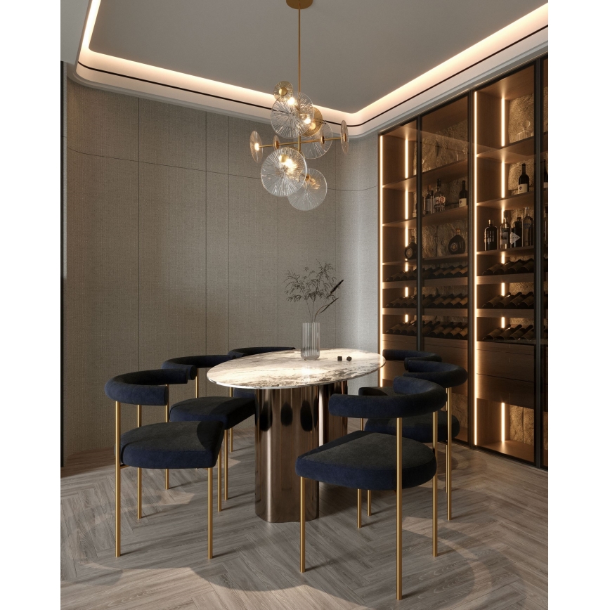 MAXLIGHT P0541 - LED Żyrandol ALLURE 14xLED/5W/230V śr. 60 cm złoty