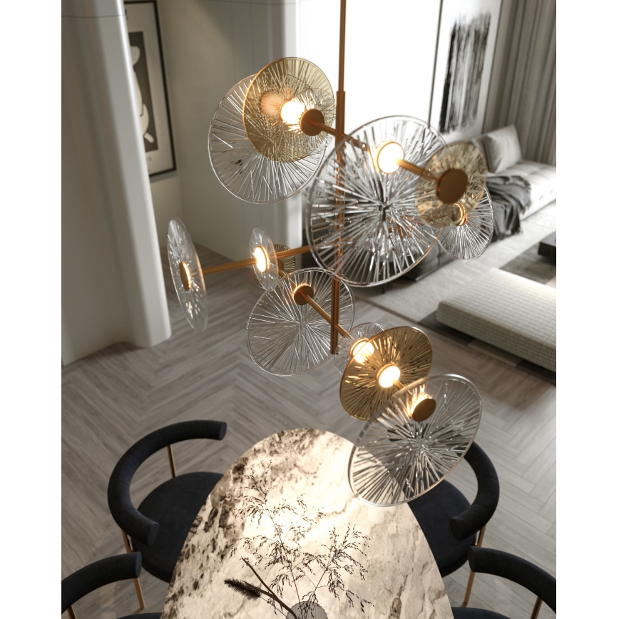 MAXLIGHT P0541 - LED Żyrandol ALLURE 14xLED/5W/230V śr. 60 cm złoty