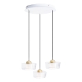MAXLIGHT P0543 - LED Żyrandol na lince LIPARI LED/22W/230V śr. 35 cm przezroczysty