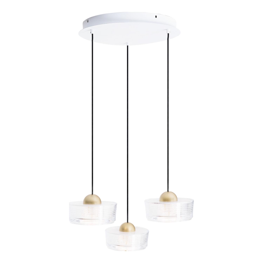 MAXLIGHT P0543 - LED Żyrandol na lince LIPARI LED/22W/230V śr. 35 cm przezroczysty