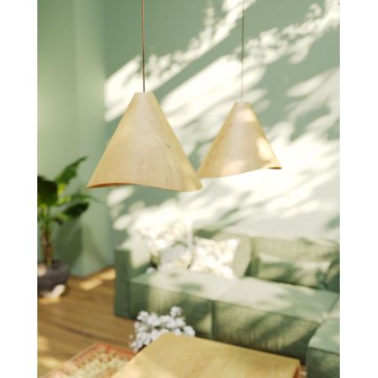 MAXLIGHT P0547 - Żyrandol na lince SAKURA 1xE27/60W/230V śr. 33,5 cm dąb