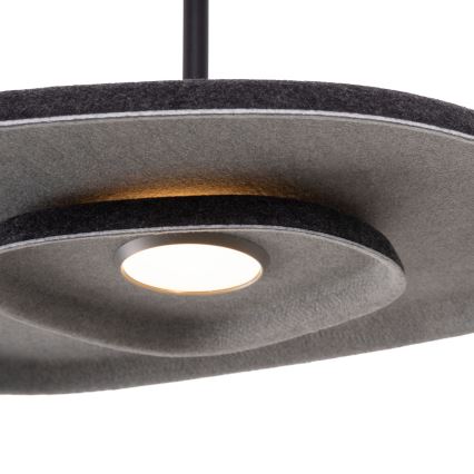 MAXLIGHT P0560 - LED Żyrandol na lince DEUX LED/5W/230V czarny