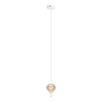 MAXLIGHT P0575 - LED Żyrandol na lince PALLONCINI 2xLED/3W/230V śr. 12 cm beżowy