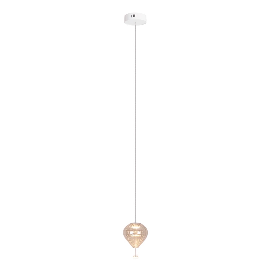 MAXLIGHT P0575 - LED Żyrandol na lince PALLONCINI 2xLED/3W/230V śr. 12 cm beżowy