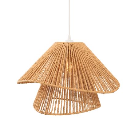 MAXLIGHT P0578 - Żyrandol na lince AMALFI 1xE27/15W/230V śr. 45 cm beżowy