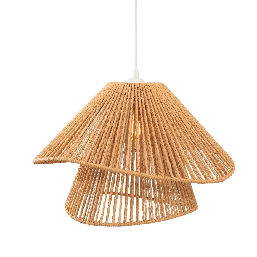 MAXLIGHT P0578 - Żyrandol na lince AMALFI 1xE27/15W/230V śr. 45 cm beżowy