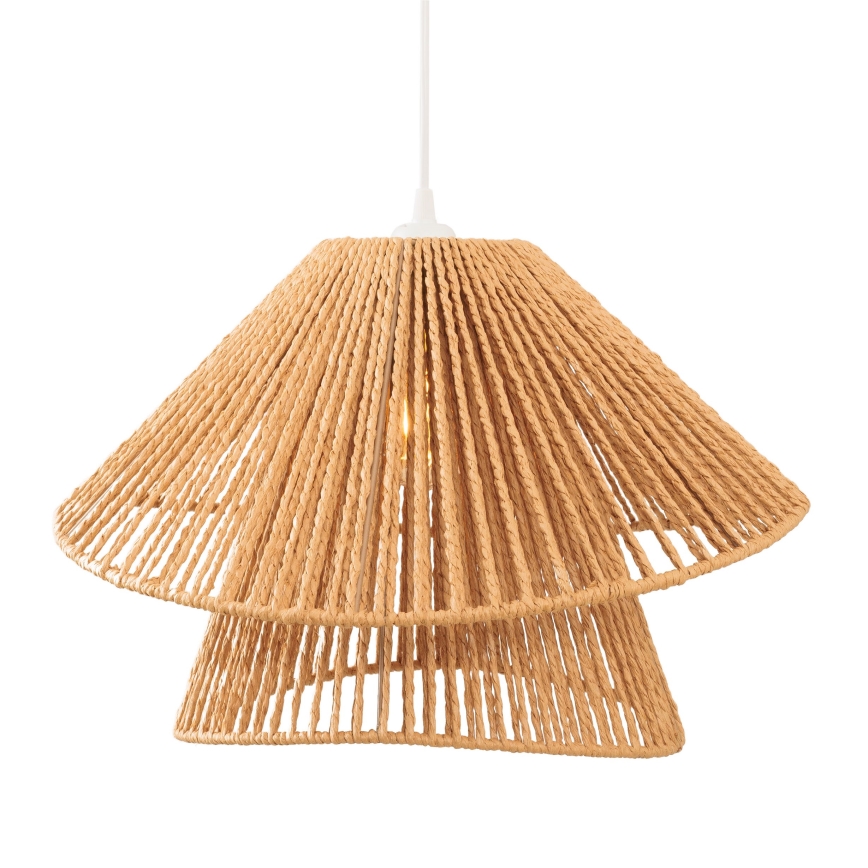 MAXLIGHT P0578 - Żyrandol na lince AMALFI 1xE27/15W/230V śr. 45 cm beżowy