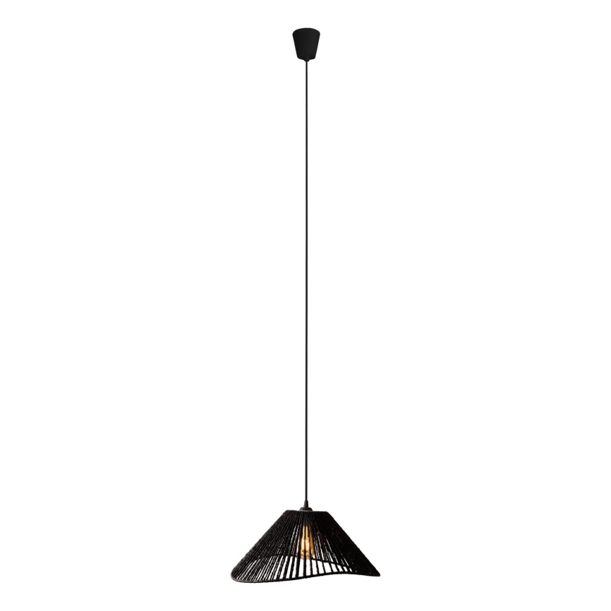 MAXLIGHT P0579 - Żyrandol na lince AMALFI 1xE27/15W/230V śr. 45 cm czarny
