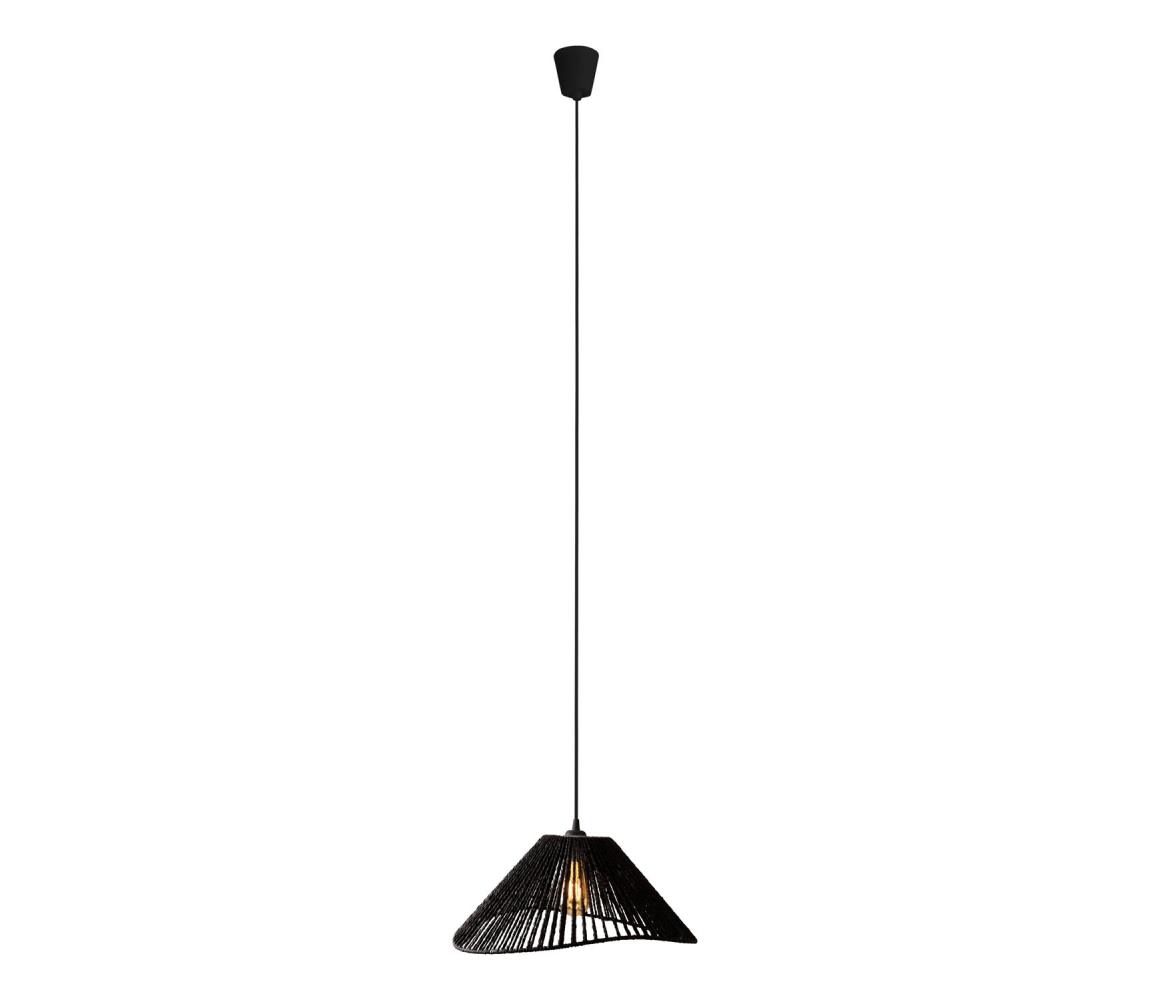 MAXLIGHT P0579 - Żyrandol na lince AMALFI 1xE27/15W/230V śr. 45 cm czarny