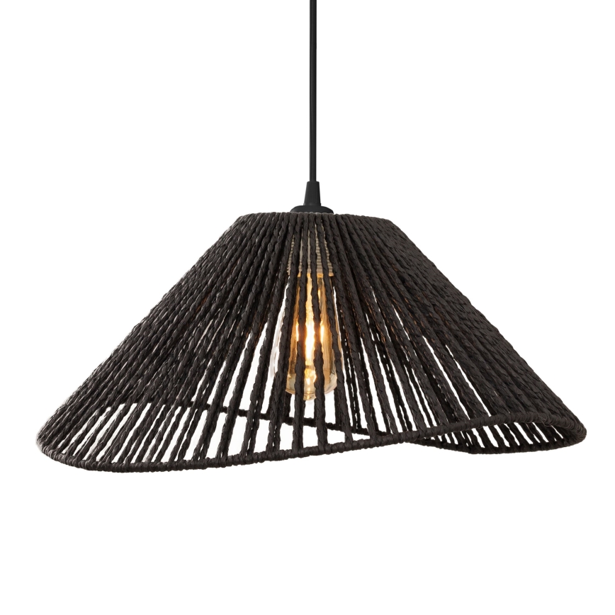 MAXLIGHT P0579 - Żyrandol na lince AMALFI 1xE27/15W/230V śr. 45 cm czarny