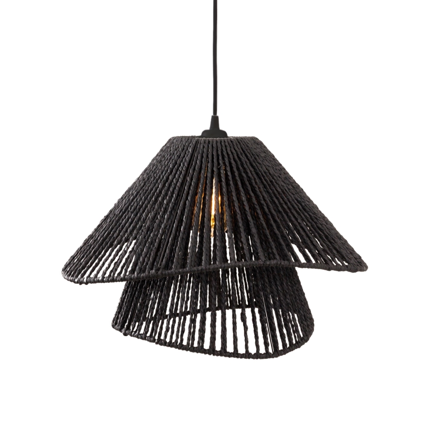 MAXLIGHT P0580 - Żyrandol na lince AMALFI 1xE27/15W/230V śr. 45 cm czarny