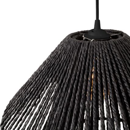 MAXLIGHT P0580 - Żyrandol na lince AMALFI 1xE27/15W/230V śr. 45 cm czarny