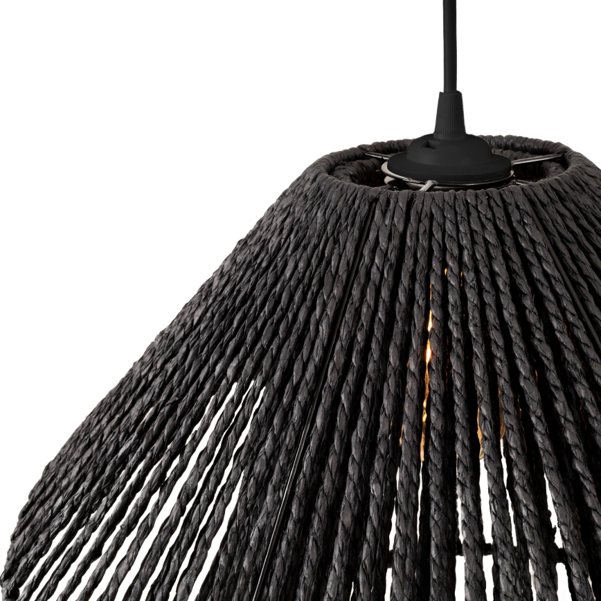 MAXLIGHT P0580 - Żyrandol na lince AMALFI 1xE27/15W/230V śr. 45 cm czarny