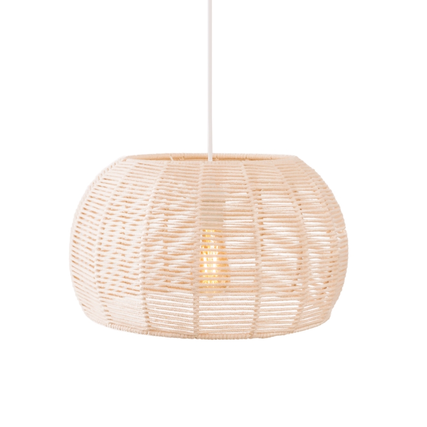 MAXLIGHT P0583 - Żyrandol na lince PRASLIN 1xE27/15W/230V śr. 39 cm beżowy