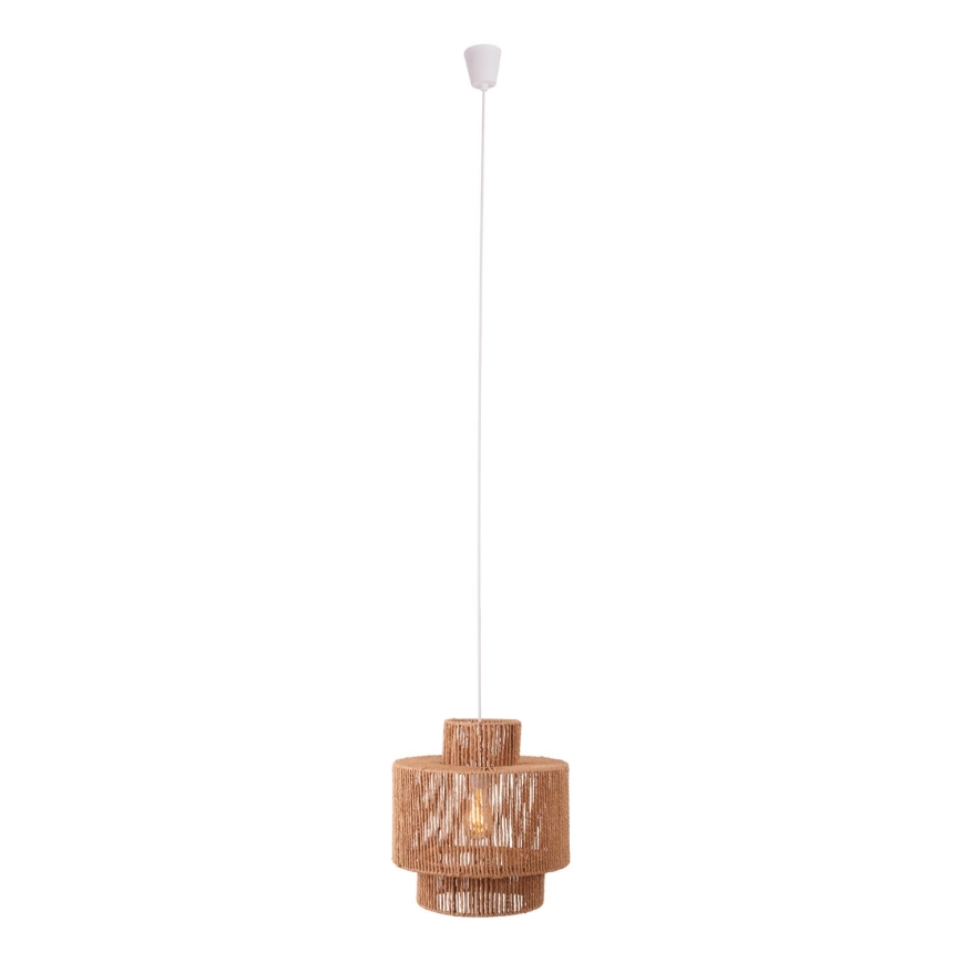 MAXLIGHT P0586 - Żyrandol na lince LABRIZ 1xE27/15W/230V śr. 35 cm beżowy