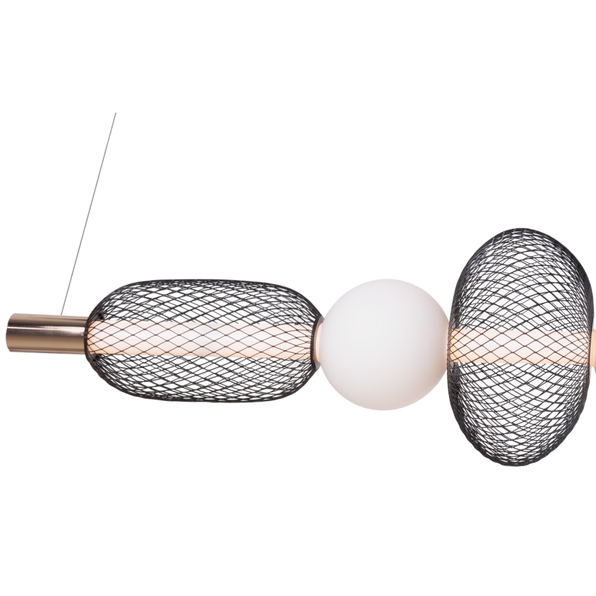 MAXLIGHT P0593 - LED Żyrandol na lince BORA LED/29W/230V biały/czarny