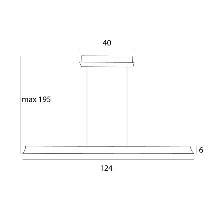 MAXLIGHT P0594 - LED regulowany żyrandol na linkach JO-JO LED/38W/230V 2700/4500/5500K mosiądz