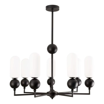 MAXLIGHT P0632 - Żyrandol na drążku NOVA 7xG9/7W/230V śr. 70 cm czarny