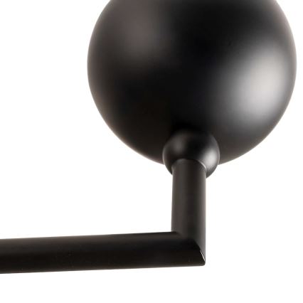 MAXLIGHT P0632 - Żyrandol na drążku NOVA 7xG9/7W/230V śr. 70 cm czarny