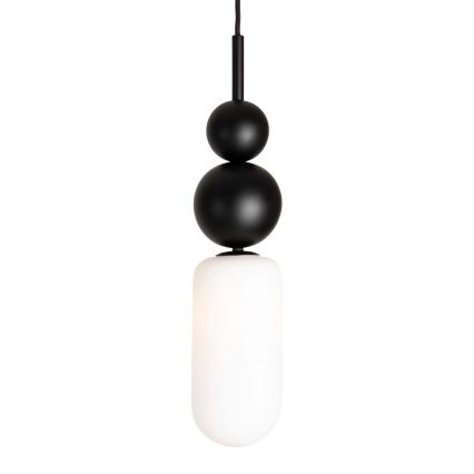 MAXLIGHT P0641 - Lampa wisząca na linku NOVA 1xG9/12W/230V Ø 12 cm czarny