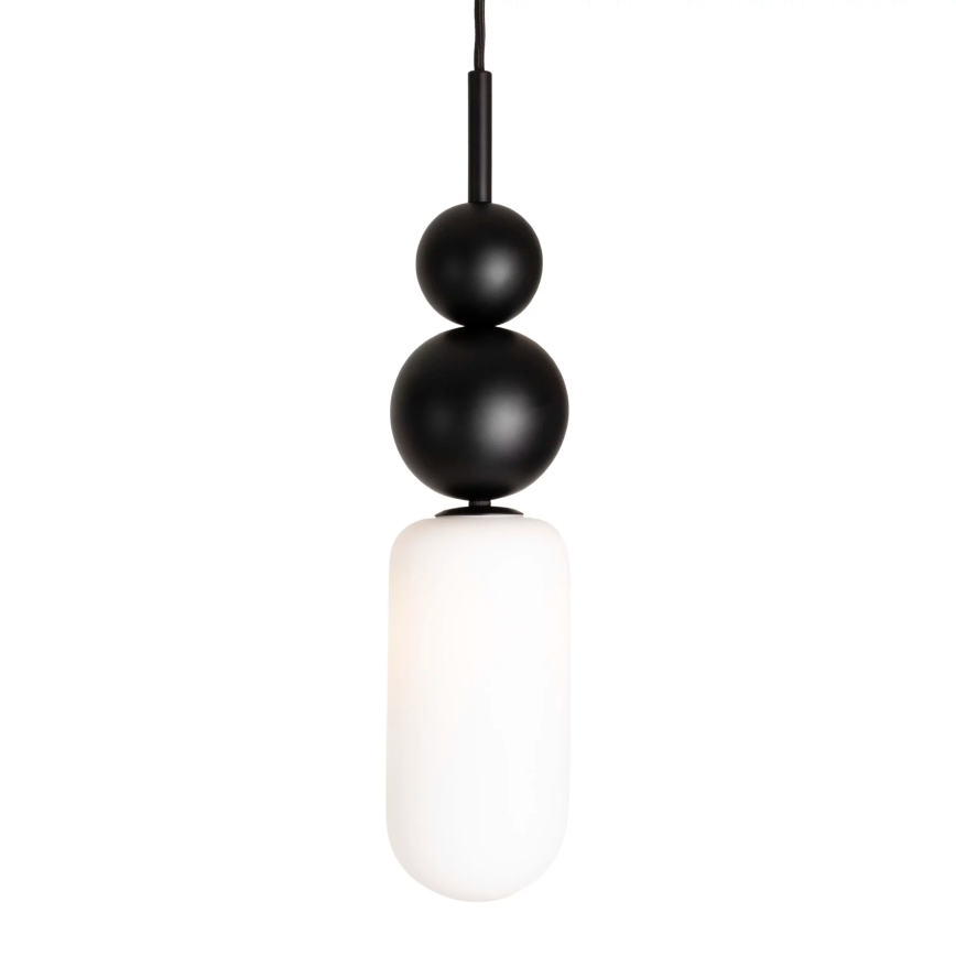 MAXLIGHT P0641 - Lampa wisząca na linku NOVA 1xG9/12W/230V Ø 12 cm czarny