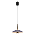MAXLIGHT P0675 - Żyrandol LED na lince MANUKA LED/12W/230V Ø 28 cm złoty/niebieski