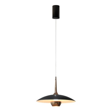 MAXLIGHT P0676 - Żyrandol LED na lince MANUKA LED/12W/230V Ø 28 cm złoty/czarny