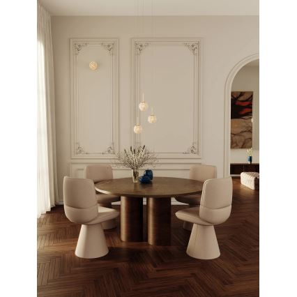 MAXLIGHT P0679 - Lampa wisząca na przewodzie RITA 1xG9/5W/230V śr. 12 cm złota