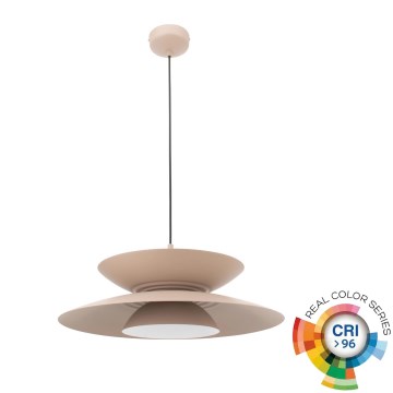 MAXLIGHT P0698 - Lampa wisząca LED na lince MAYUMI LED/12W/230V Ø 50 cm CRI 96 beżowa