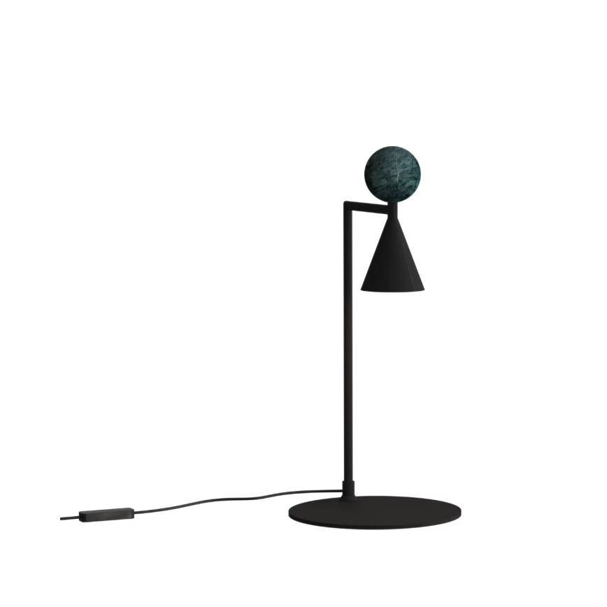 MAXLIGHT T0069 - lampa stołowa LED BINGO LED/12W/230V CRI 92 czarna/zielona