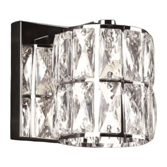 MAXLIGHT W0205 - Kinkiet DIAMANTE 1xG9/42W/230V chrom błyszczący