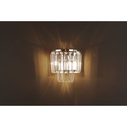 MAXLIGHT W0209 - Kinkiet MONACO 2xG9/40W/230V chrom błyszczący