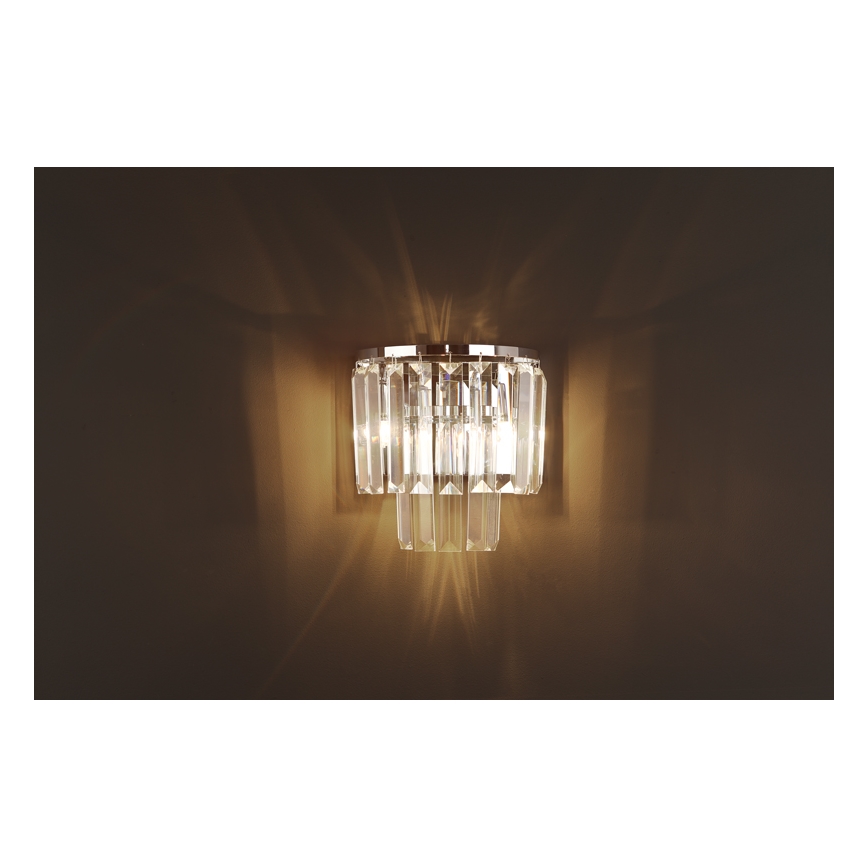 MAXLIGHT W0209 - Kinkiet MONACO 2xG9/40W/230V chrom błyszczący