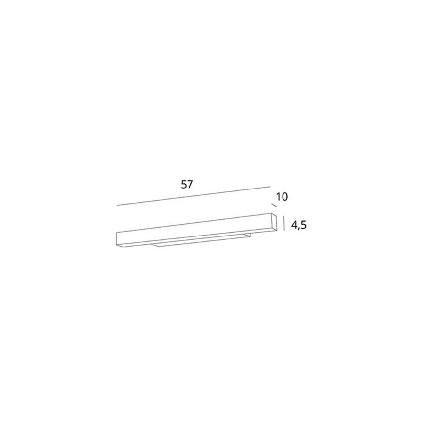 MAXLIGHT W0263 - Ściemniane oświetlenie lustra łazienkowego LED LINEAR LED/18W/230V 57 cm IP44 biały