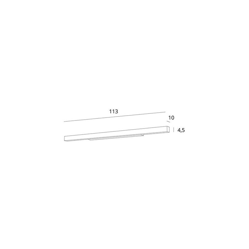 MAXLIGHT W0265 - Ściemniane oświetlenie lustra łazienkowego LED LINEAR LED/36W/230V 113,5 cm IP44 biały