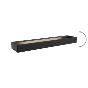 MAXLIGHT W0307 - LED Kinkiet łazienkowy FLINK LED/12W/230V 45 cm IP44 czarny