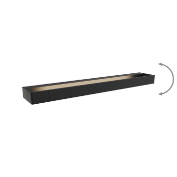 MAXLIGHT W0309 - LED Kinkiet łazienkowy FLINK LED/18W/230V 60 cm IP44 czarny