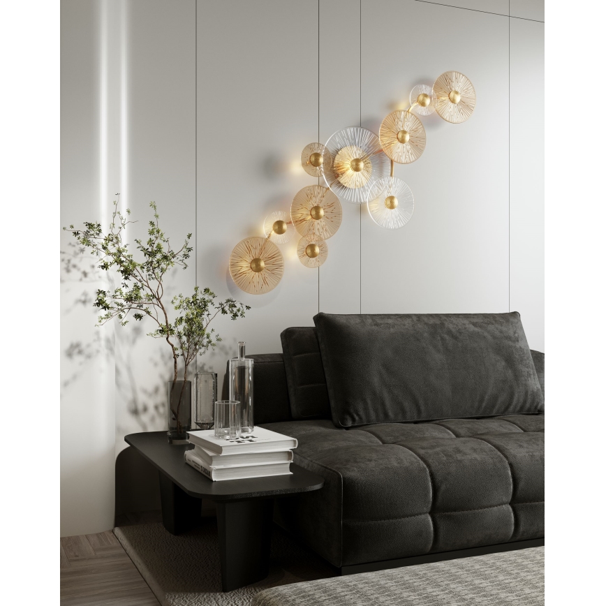 MAXLIGHT W0354 - LED Kinkiet ALLURE 10xLED/4,3W/230V złoty