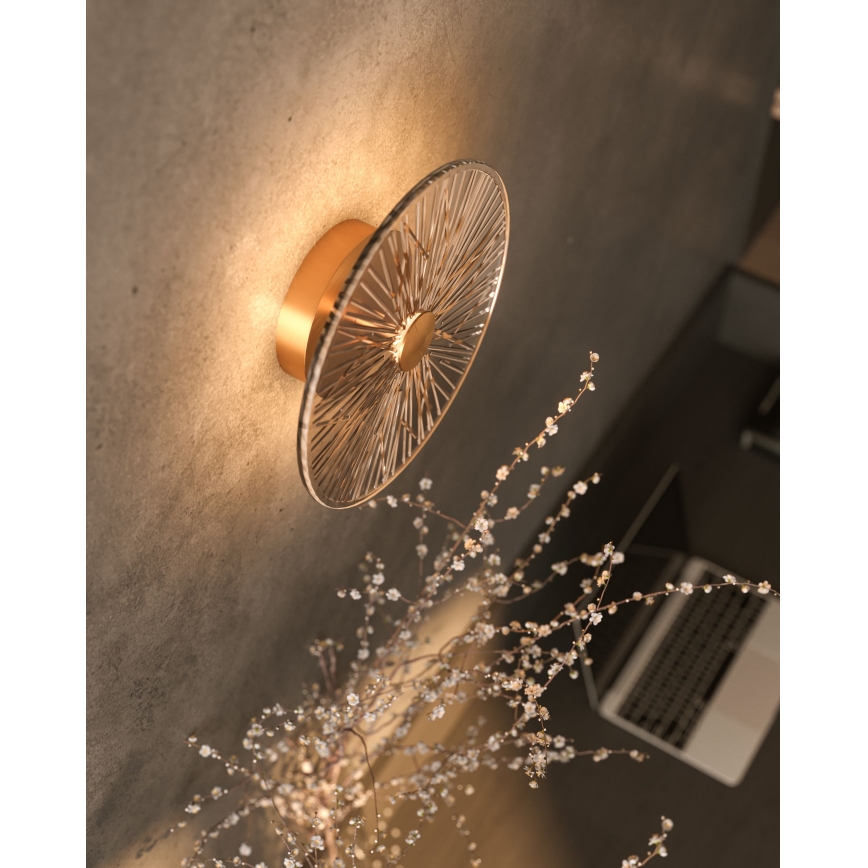 MAXLIGHT W0356 - LED Kinkiet ALLURE LED/5W/230V śr. 28 cm złoty/przezroczysty