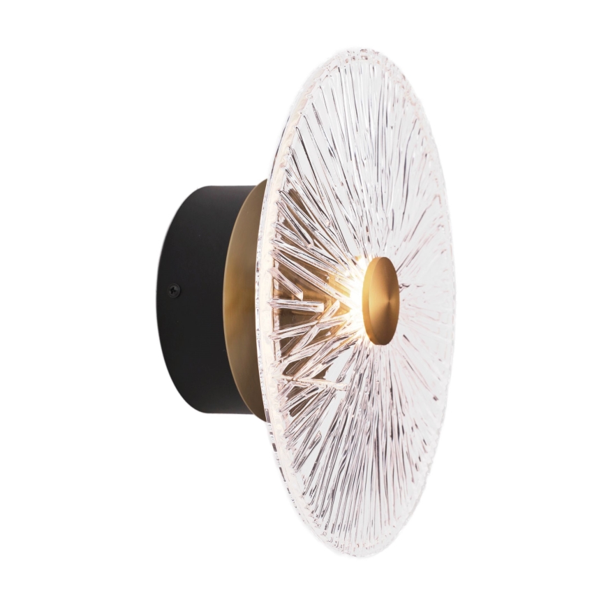 MAXLIGHT W0356 - LED Kinkiet ALLURE LED/5W/230V śr. 28 cm złoty/przezroczysty