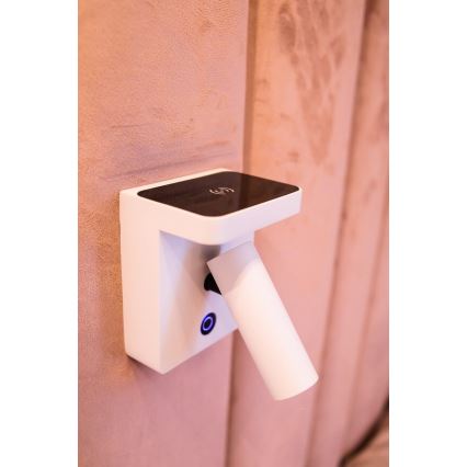 MAXLIGHT W0373 - LED Kinkiet punktowy z ładowaniem bezprzewodowym LOFER LED/7W/230V biały