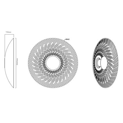 MAXLIGHT W0456 - Kinkiet LED MISAKI LED/6W/230V CRI 95 czarny